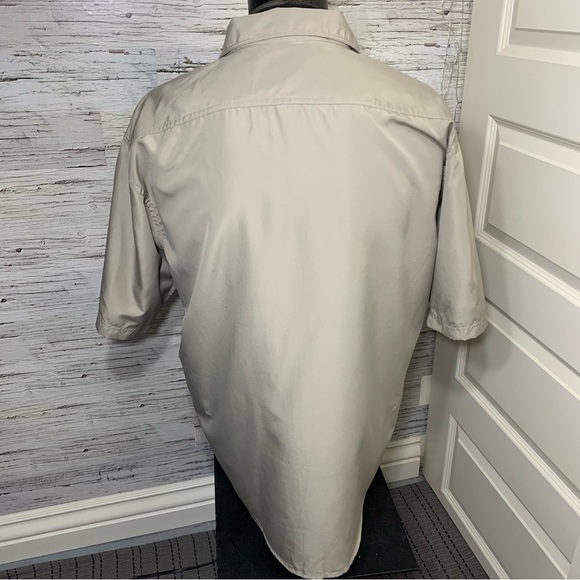 Wrangler Vintage Shirt Sz 2XL Beige Fishing Casual Button Down Short Sleeve Top - Picture 6 of 13